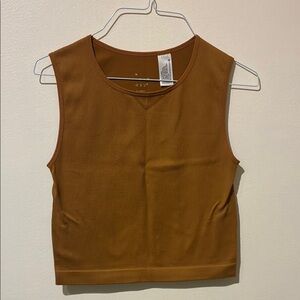 a new day Brown Cropped Tank Top - XL